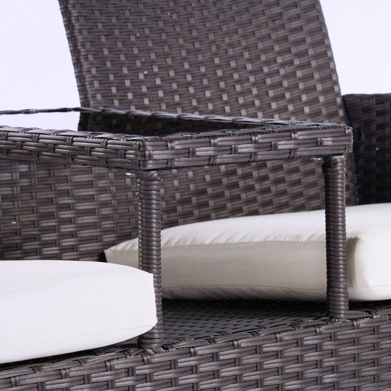 Markeyia 51.74 " W Metal Loveseat with Cushions