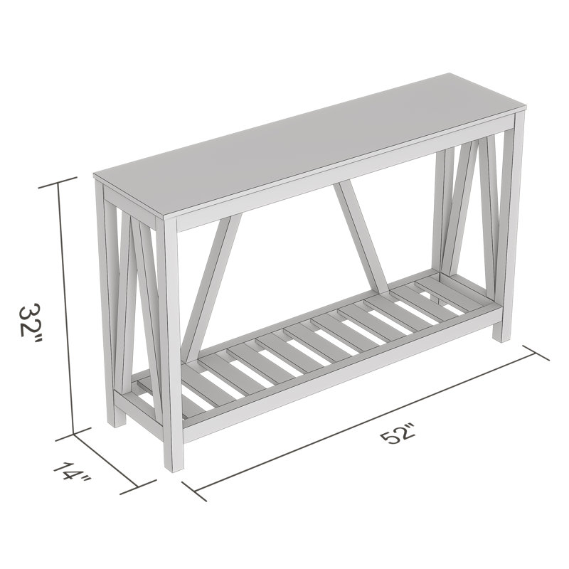 Console Farmhouse, Gris foncé