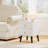 Nightstand with 2 Drawer with Storage, Small Accent Table with Golden Knobs-529245436