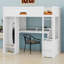 Lit mezzanine avec bureau, garde-robe, éclairage contrôlé par l'application et station de charge pour les chambres à coucher complètes-891986042-891986043
