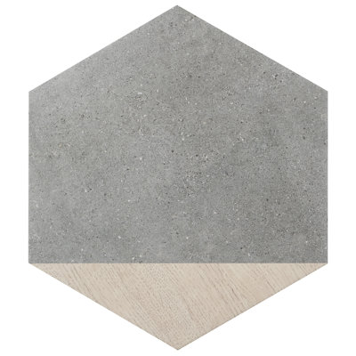 Arbor Hex 13"" x 14.5"" Porcelain Wood Look Wall & Floor Tile (10.51 Sq. Ft. / Case) -  Bond Tile, EXT3RD106088