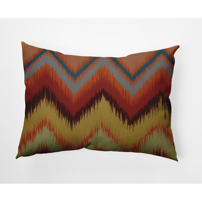 Coussin décoratif décoratif à chevrons Ikat
