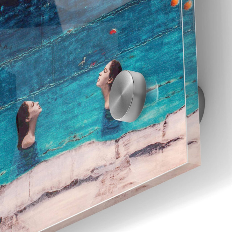 «Rising Waters» par DB Waterman, art mural en verre acrylique, H 24 po x l 24 po x P 0,12 po