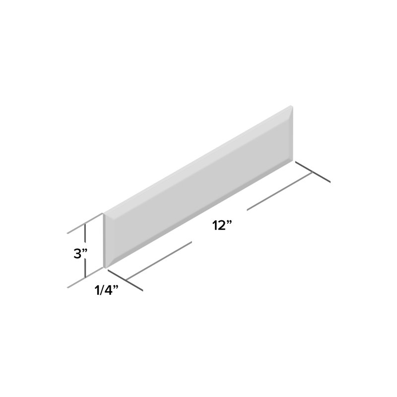 Classico Carrara 3" x 12" Ceramic Subway Tile