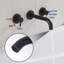 Robinet de baignoire romaine à deux poignées à débit élevé 12,8 gallons à 3 poignées-121407894