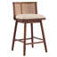 Ensemble de 4 tabourets de bar en bois Talia