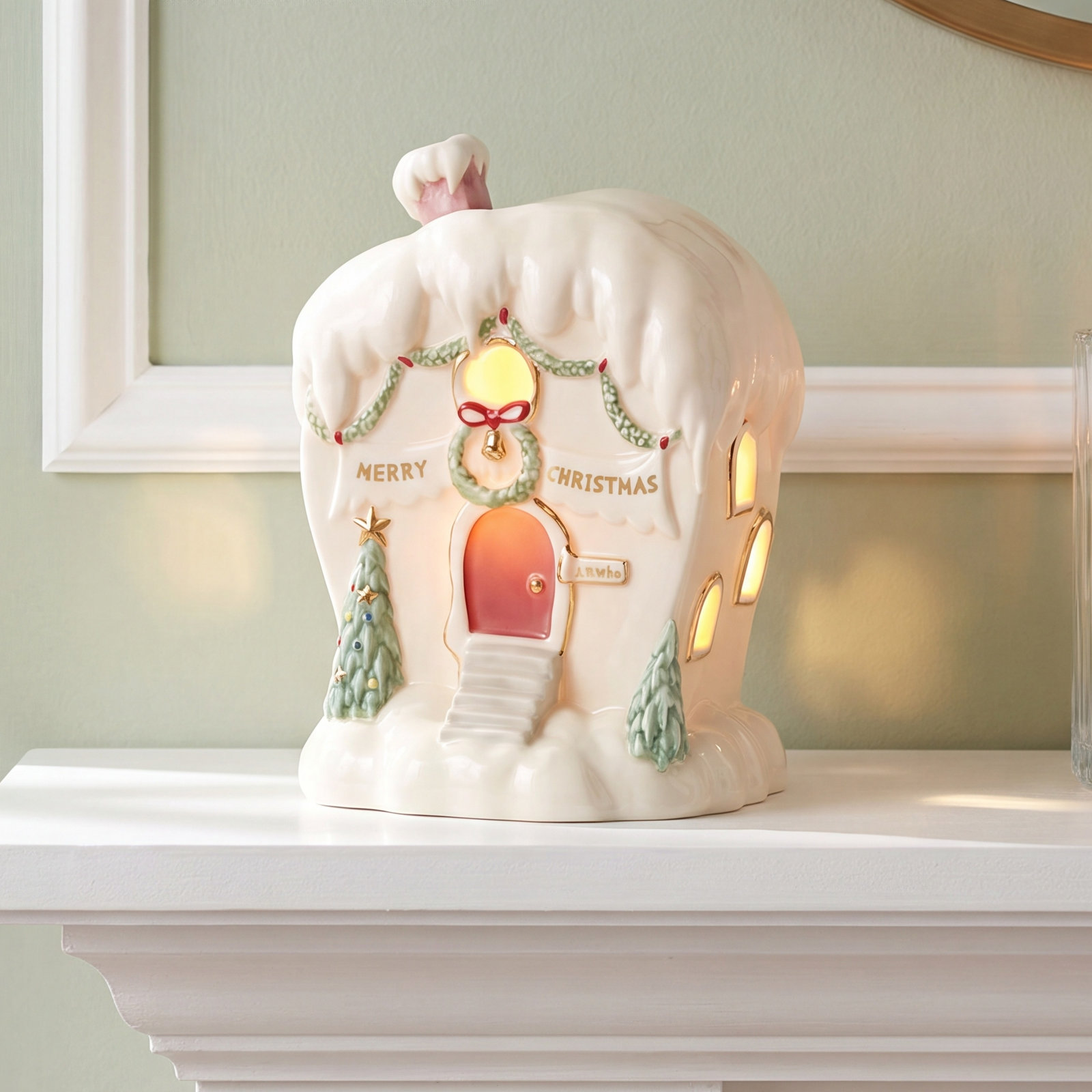 Grinch Whoville House Figurine