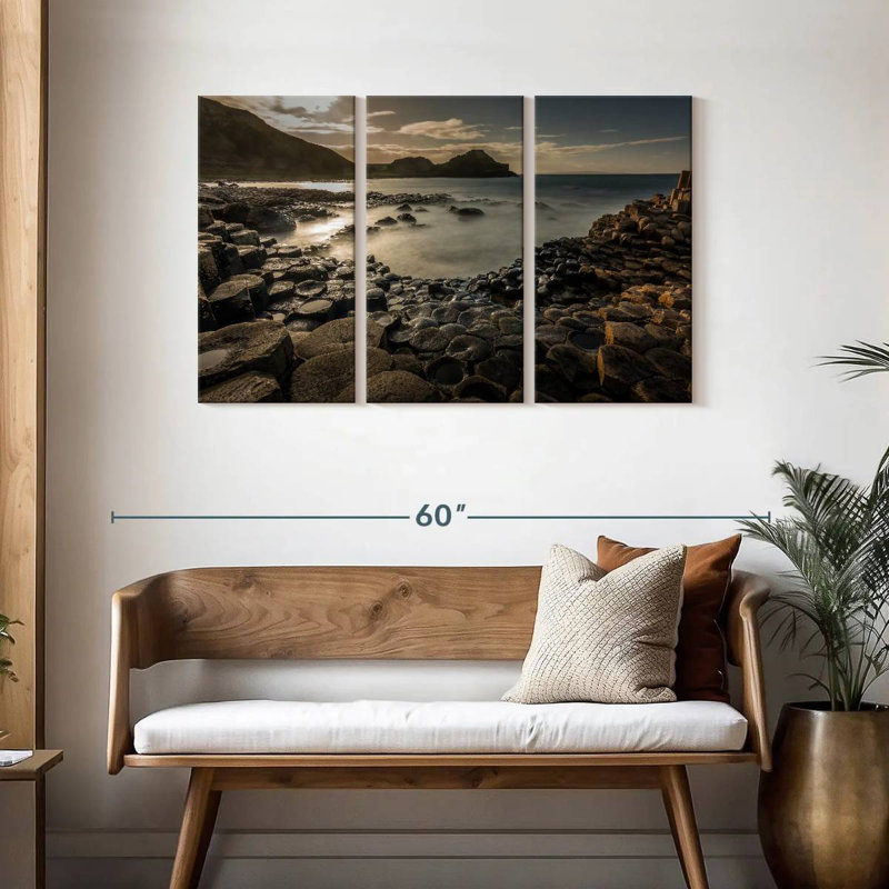 Aime Giant's Causeway At Sunset, 28" H x 45" W