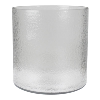 Hammered Cylinder Vase, Glass