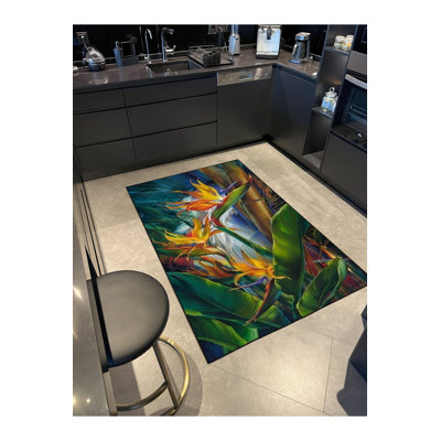 Tapis décoratif lavable à la machine Forest