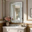 Grand miroir suspendu en cristal Crystal Diamond
