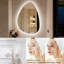 Asymmetrical Backlit Lighted Bathroom Mirror 3 Lighting Colors Defog 500X700Mm-1643151762