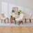 Linen Upholstered Tufted Dining Chairs with Solid Wood Legs Set of 2-1677507610-1677507609
