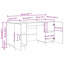 Desk With Shelf 140 X 50 X 75 Cm Engineered Wood-456705234