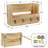 Sorbus Key Holder With Shelf For Mail, Rustic Wooden Key Rack, Mail Holder For Wall, Entryway Key Hangers, Decorative Necessities (Maple)