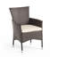Ensemble de 2 chaises d'extérieur cloutées en osier Clementine