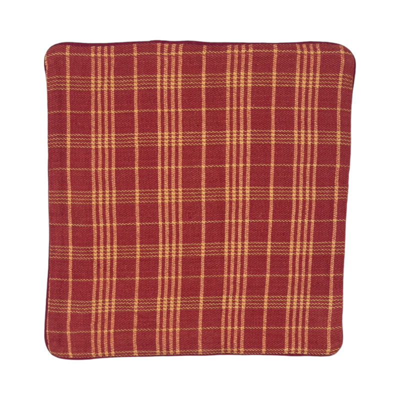 Catia Plaid Square Throw Cushion