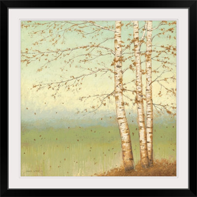 'Golden Birch II with Blue Sky' by James Wiens Painting Print