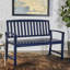 Banc en bois bleu marine pour répondre à divers besoins intérieurs et extérieurs - style à utiliser