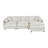 Modern Chenille Loveseat Sofa Couch With Ottoman-506217864-506217867