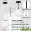 Luminaire suspendu moderne avec globe réglable en verre pour espaces de vie contemporains-1031261904-1031261909-1031261915