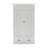 43" Off White Solid Wood Two Drawer