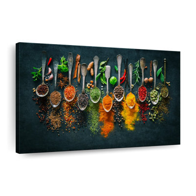 Spoons And Spices Canvas Print