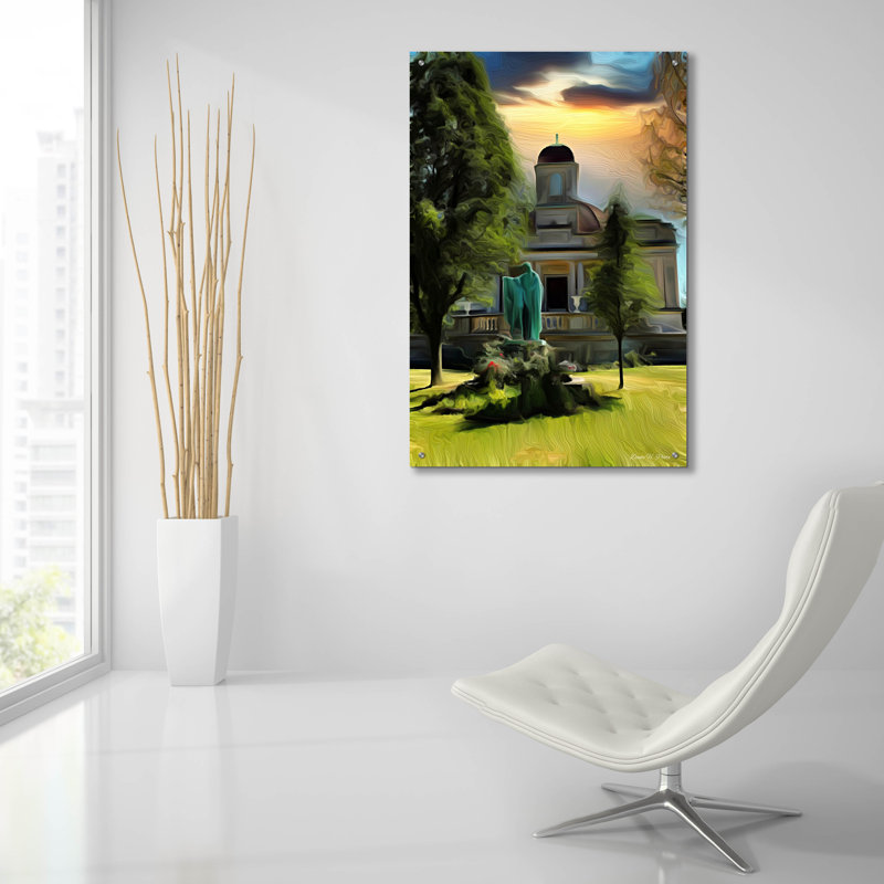 Art mural en verre «Resting» par Dante Plata, 24 po x 36 po, H 36 po x l 24 po