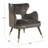 Velveteen Velvet Wingback Chair-189702220