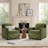 Fixed Sculptural Armchair with Weighted Base and Clean Lines-647486558