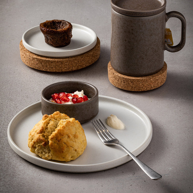 Redonda Stoneware Condiment Server, White