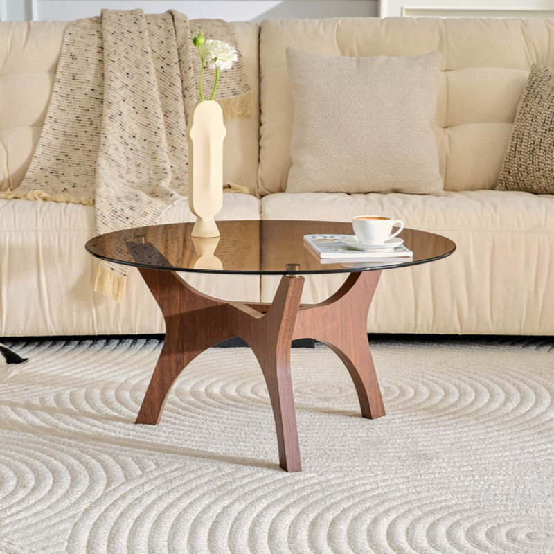 Table basse en verre de style moderne Mid-Century, idéale comme pièce maîtresse pour les salons, les chambres à coucher, les espaces de réception et les bureaux