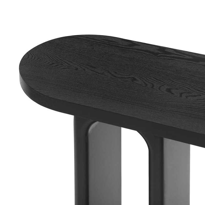 50" Long Black Console Table