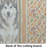 Sable and White Alaskan Malamute Heirloom Fall Glass Cutting Board