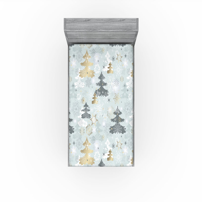 Ensemble de 2 draps-housses Ambesonne, Drap-housse de taille simple