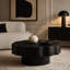 Table basse festonnée noire