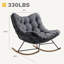 Chaise berçante d'extérieur en métal Kynzli-443893475