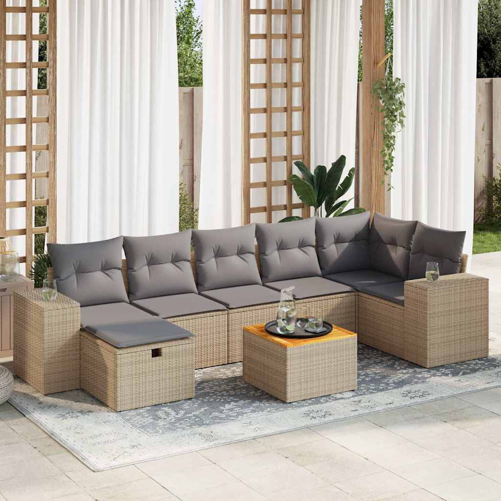 Gartensofa Asbey mit Kissen