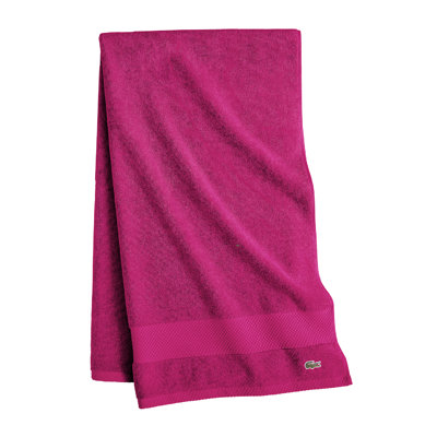 Lacoste Heritage 30X54 Cotton Bath Towel, 100% Supima Cotton, Micro-Fresh® Anti-Microbial