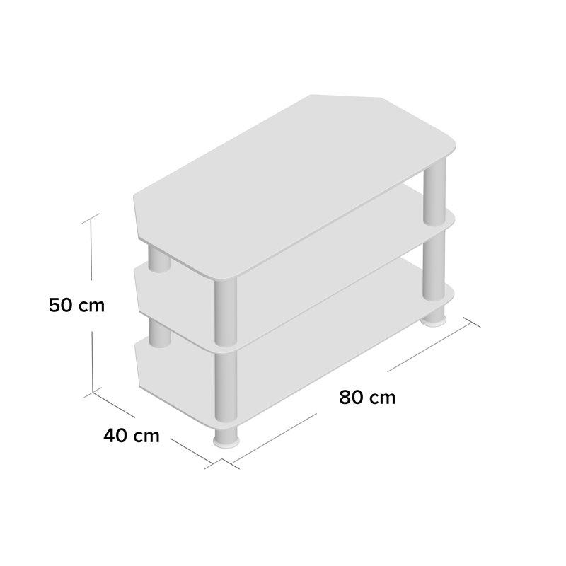 Lindholm TV Stand for TVs, 50cm H x 80cm W x 40cm D
