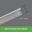 Luminaire à DEL à intensité variable de 1 pi x 4 pi à rétroéclairage à intensité variable 0-10V