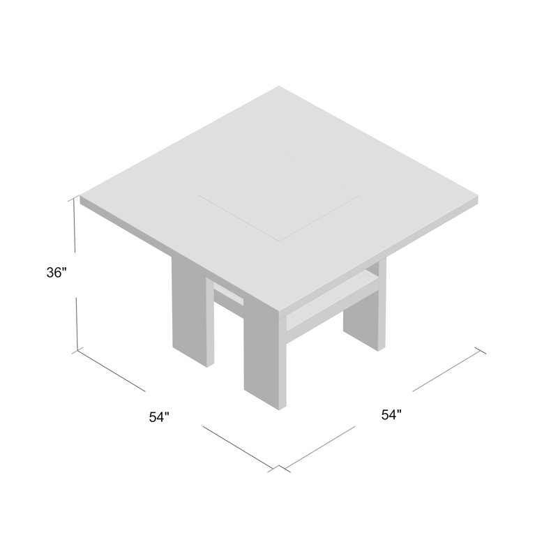 Babli Solid Wood Base Dining Table