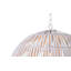 Moon 1-Light Rattan Pendant - White