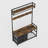 33.1" Wide Hall Tree with 2 Movable Drawers, Shoe Storage, Shelves and Garment Racks, 5-in-1 Entryway Bench with 23 Hooks 