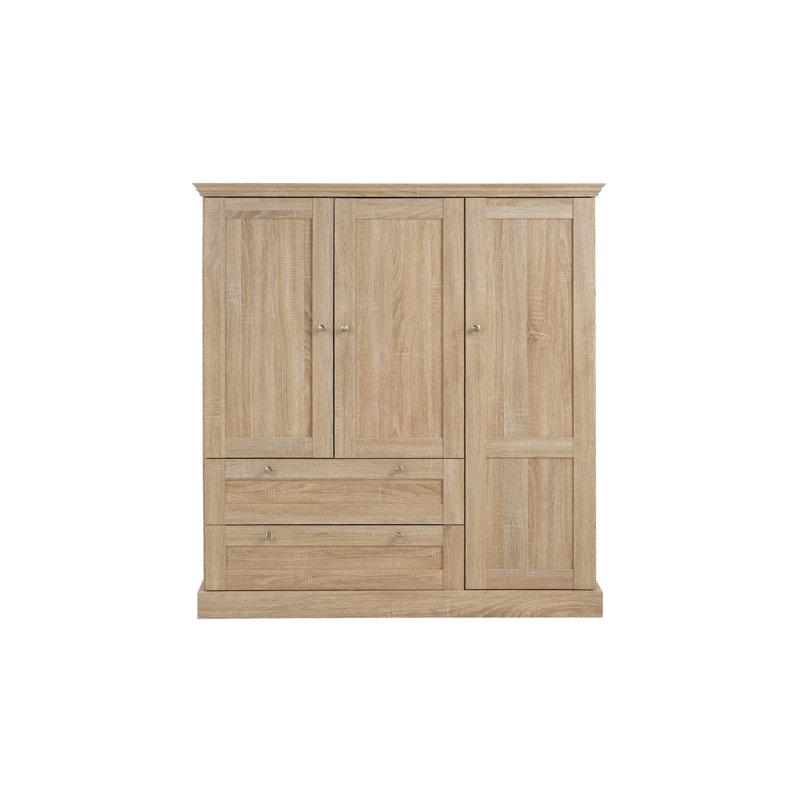 Susy 3 Door Manufactured Wood Wardrobe, Sonoma Oak