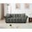 93.7" W Upholstered Modular Sofa-925616329-925616335