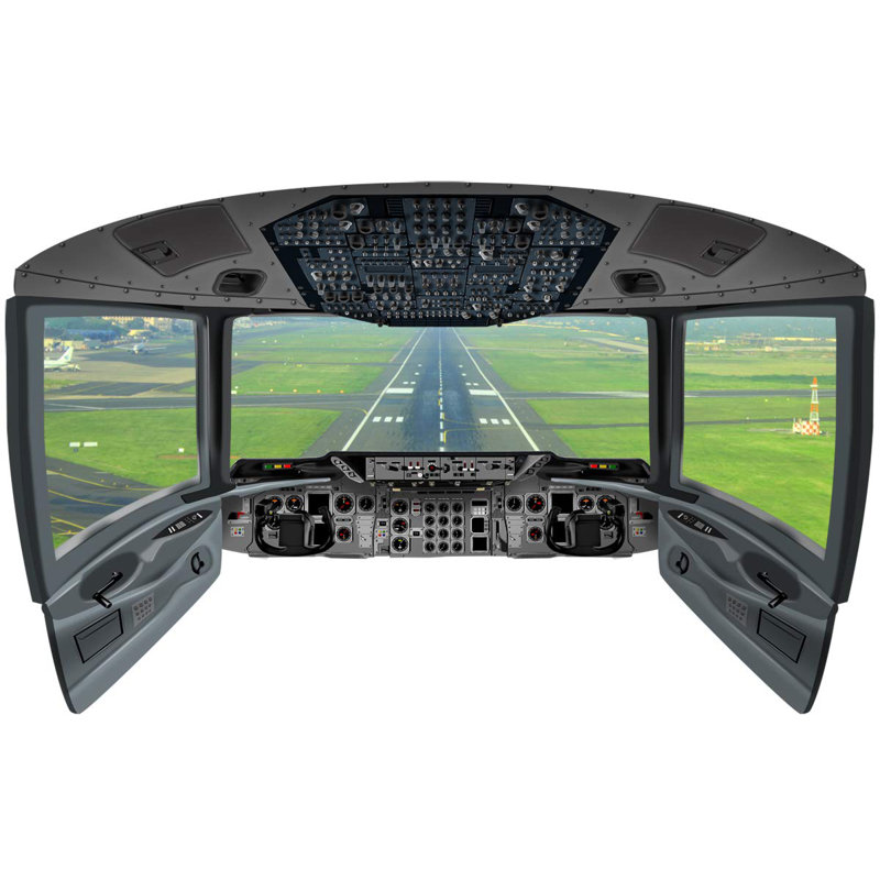 Murale piste pour fenêtre de cockpit Agastya, H 36 po x l 60 po