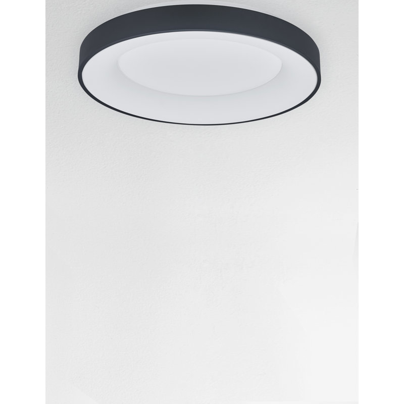 Acrylic LED Flush Mount, Black