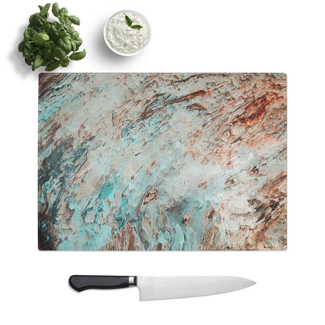 Tempered Glass One Way of Life Chopping Board