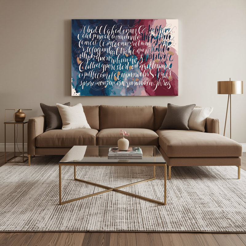 "Thanksgiving", art moderne sur toile mauve, H 11 po x l 14 po
